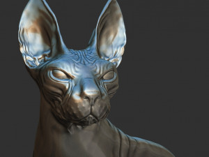 sphynx cat 3D Print Model