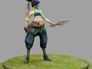 akali from league of legends 3D Print Model
