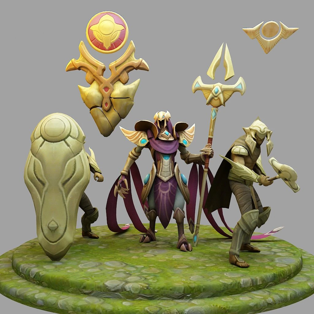 Azir z League of Legends Model do druku 3D .c4d .max .obj .3ds .fbx .stl .blend 