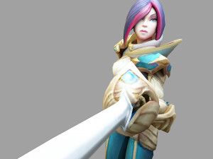 fiora from league of legends 3D Print Model