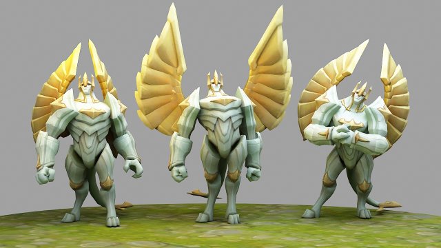 galio from league of legends Modèles 3D en vedette .c4d .max .obj .3ds .fbx .stl .blend 