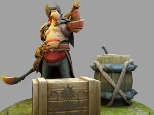 gangplank from league of legends 3D Baskı Modeli
