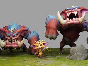 リーグ・オブ・レジェンドのナール 3Dプリントモデル