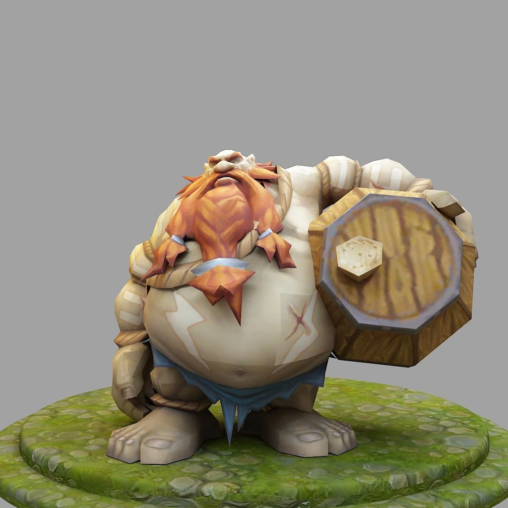 gragas from league of legends 3D Print Model .c4d .max .obj .3ds .fbx .stl .blend 