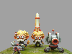 Heimerdinger aus League of Legends 3D Druckmodell