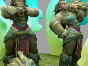 illaoi from league of legends 3Dプリントモデル