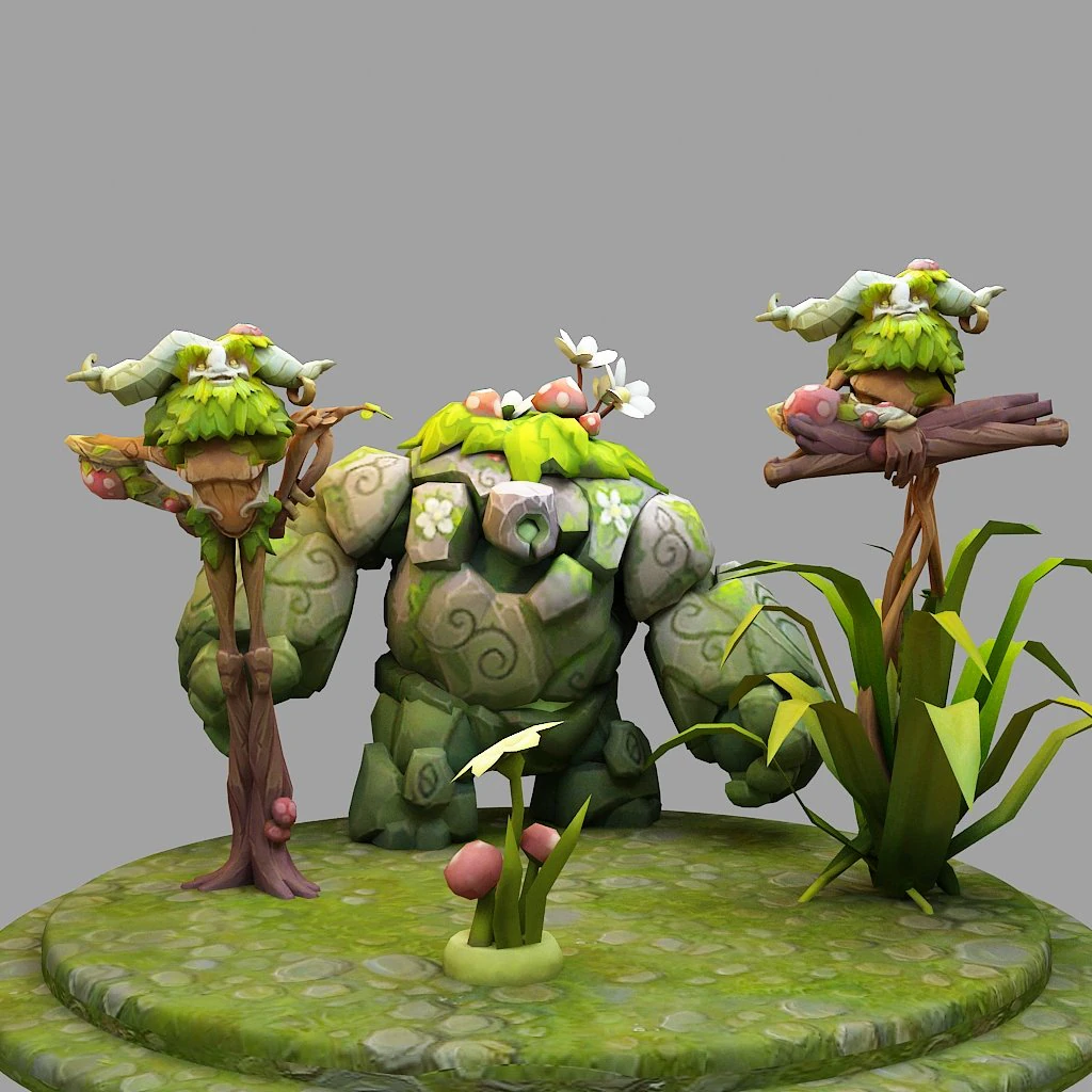 ivern from league of legends 3D Print Model .c4d .max .obj .3ds .fbx .stl .blend