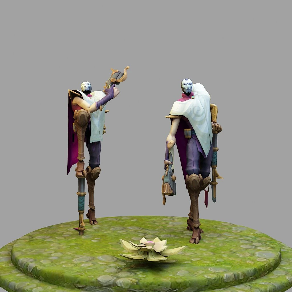 jhin from league of legends 3D Print Model .c4d .max .obj .3ds .fbx .stl .blend