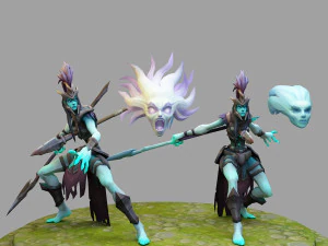 Kalista de League of Legends Modèles 3D en vedette