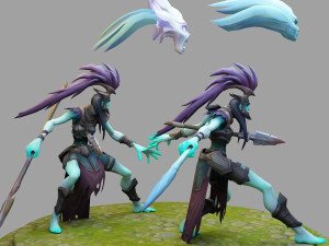 kalista from league of legends 3D प्रिंट मॉडल