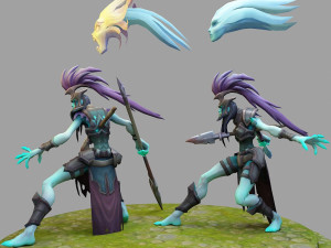 kalista from league of legends 3D प्रिंट मॉडल