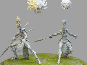 kalista from league of legends 3D प्रिंट मॉडल