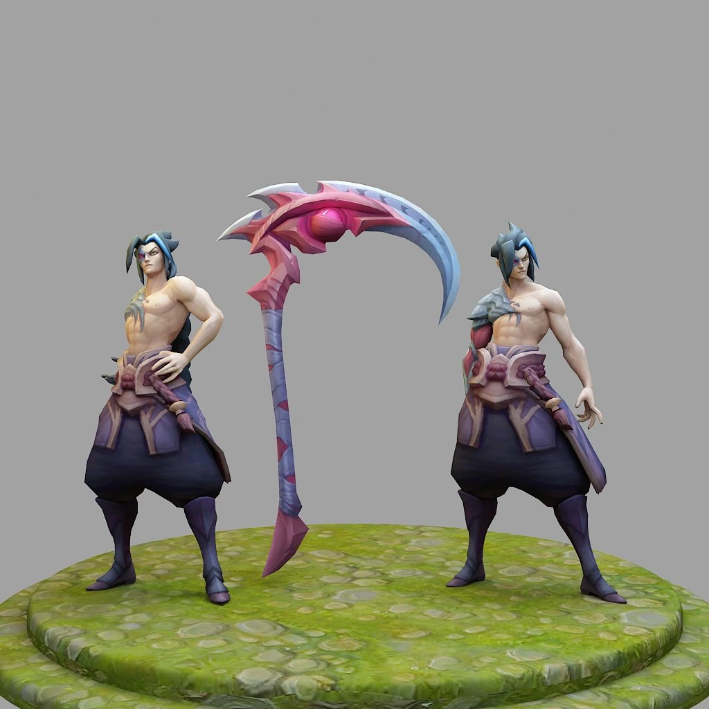 kayn from league of legends 3D Print Model .c4d .max .obj .3ds .fbx .stl .blend