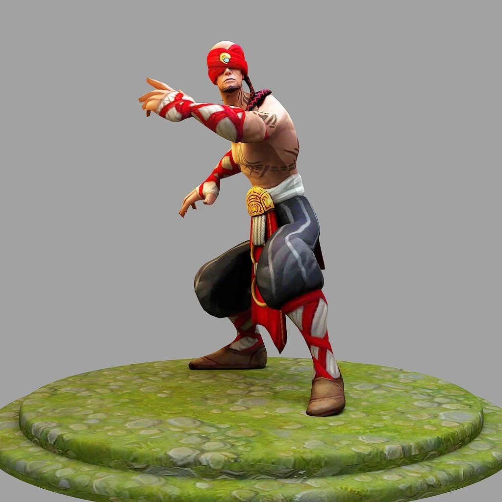 leesin from league of legends 3D Print Model .c4d .max .obj .3ds .fbx .stl .blend