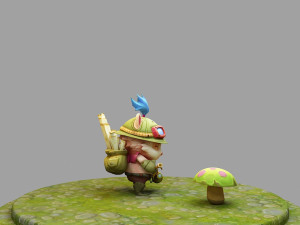 teemo from league of legends 3Dプリントモデル