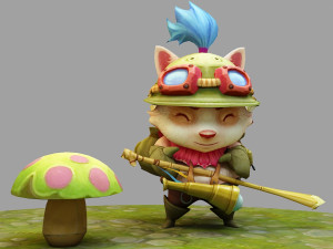 teemo from league of legends 3Dプリントモデル