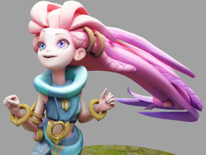 zoe from league of legends 3Dプリントモデル