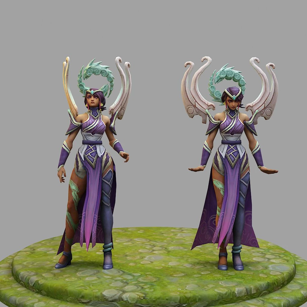 karma from league of legends 3D Print Model .c4d .max .obj .3ds .fbx .stl .blend 