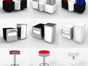 collection bar 3D मॉडल