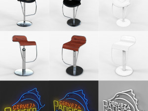 collection bar 3D मॉडल