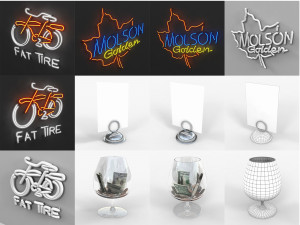 collection bar 3D मॉडल