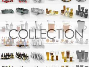 collection booze 3D Model