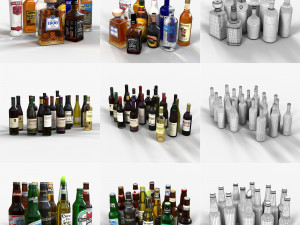collection booze 3D 模型