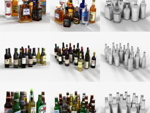 collection booze 3D Model