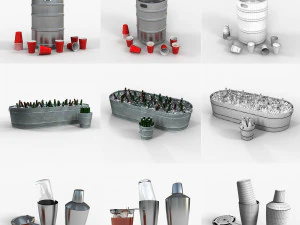 collection booze 3D Model