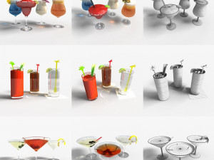 collection booze 3D 模型