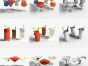 collection booze 3D Model