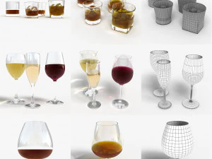 collection booze 3D Model