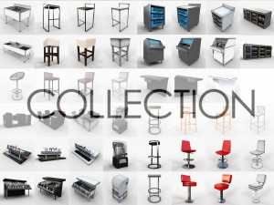 collection bar 2 3Dモデル