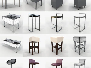 collection bar 2 3D Model