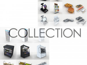 collection grab n go food Modèle 3D