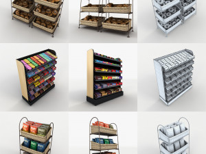 collection grab n go food Modèle 3D