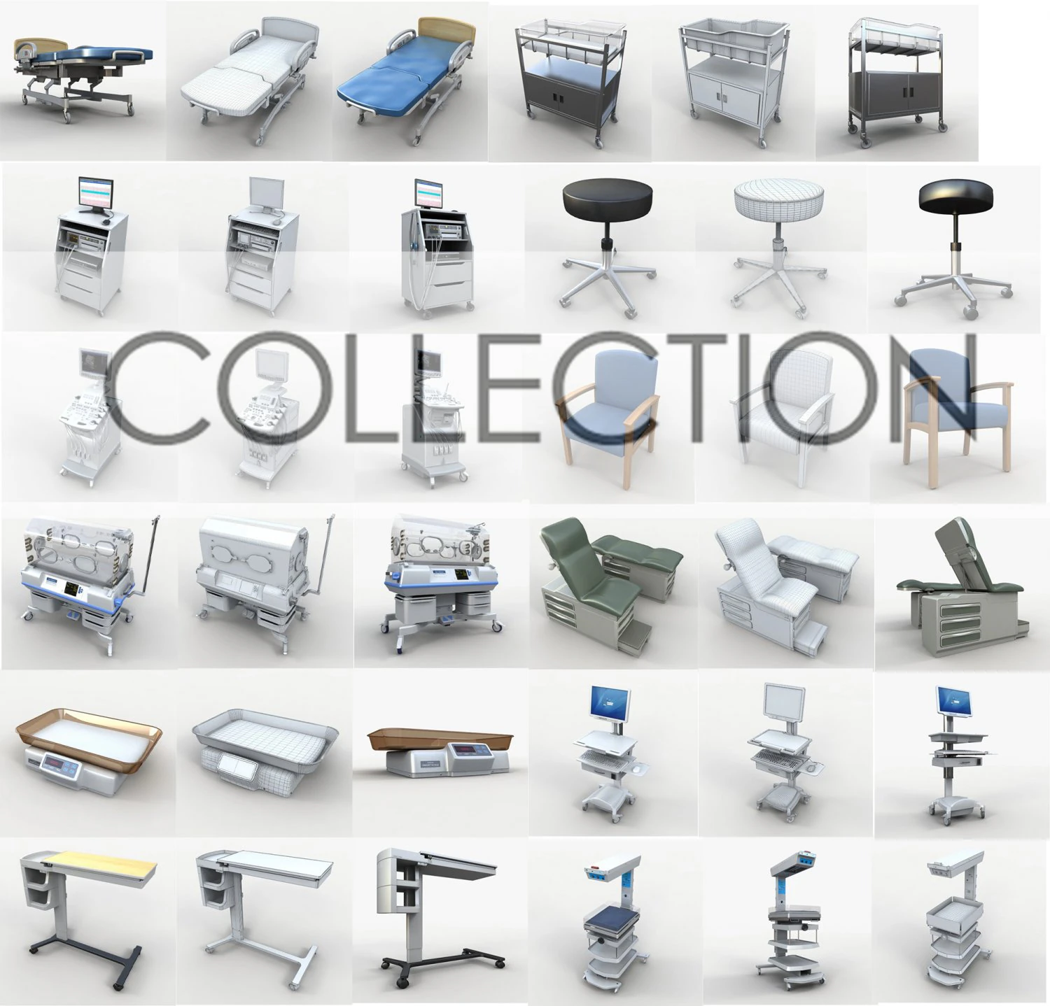 collection medical 3D Model .c4d .max .obj .3ds .fbx .stl .blend