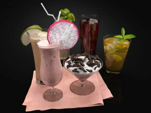 collection drink 3D Model