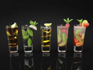 collection drink 3D Model