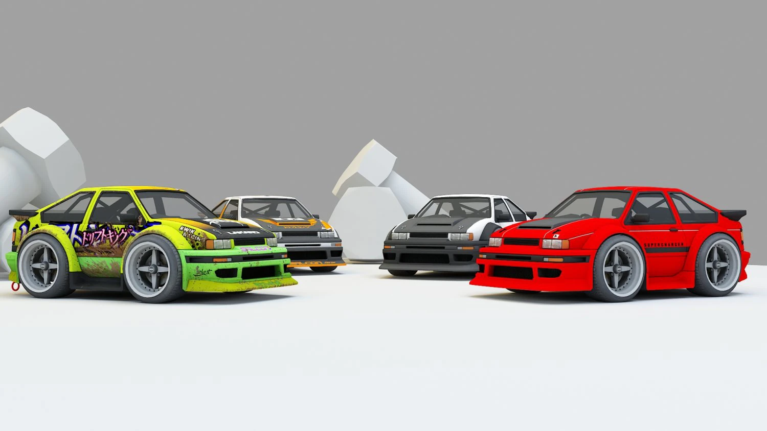 mini car 3D Model .c4d .max .obj .3ds .fbx .stl .blend