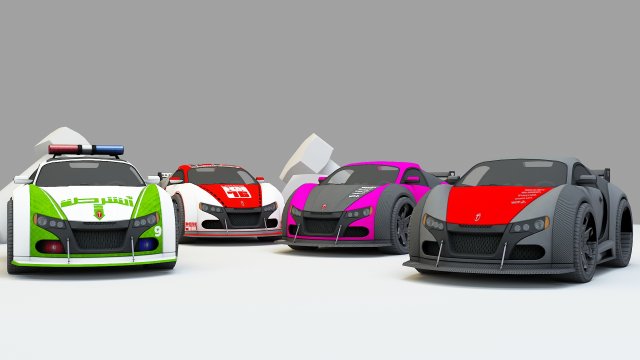 mini car 1 3Dモデル .c4d .max .obj .3ds .fbx .stl .blend 