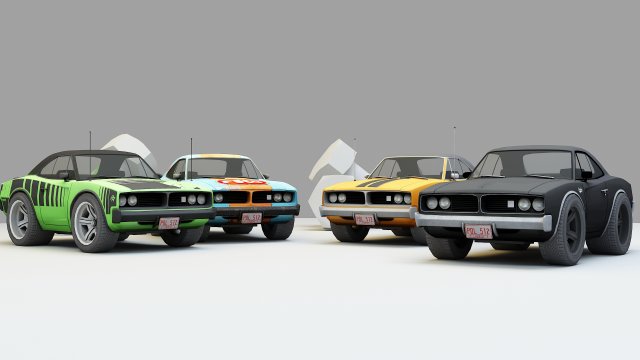 mini car 2 3Dモデル .c4d .max .obj .3ds .fbx .stl .blend 