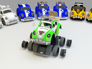 mini car 3 Model 3D