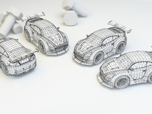 mini car 6 3Dモデル
