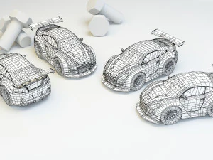 mini car 6 3D Model