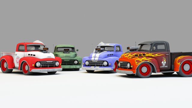 mini car7 3D Model .c4d .max .obj .3ds .fbx .stl .blend 
