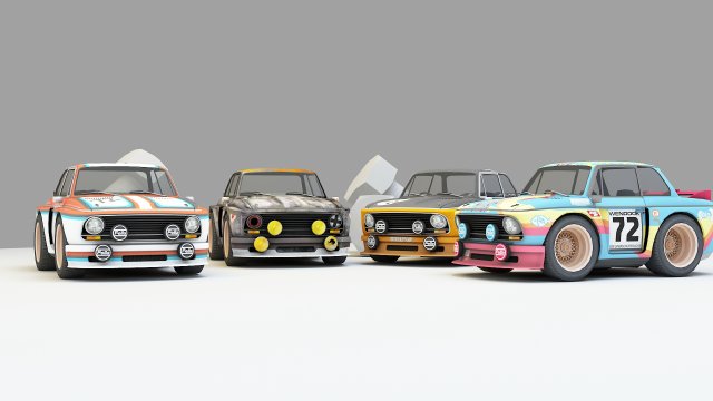 mini car 9 3D Модель .c4d .max .obj .3ds .fbx .stl .blend 