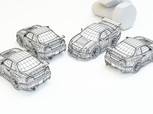 mini car 12 3D Модель