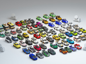collection mini car 3D 모델