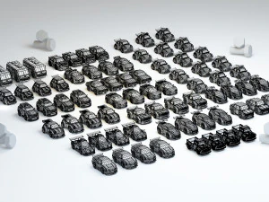 collection mini car 3D Model